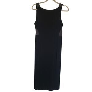 Alice + Olivia by Stacey Benet Mesh Cut-Out Air Midi Dress Black Size 8